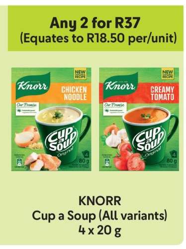 KNORR Cup a Soup (All variants)