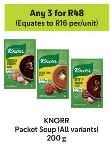 KNORR Packet Soup (All variants)