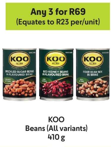 KOO Beans (All variants)