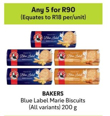 Bakers Blue Label Marie Biscuits