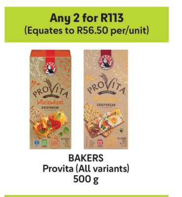 BAKERS ProVita (All variants)