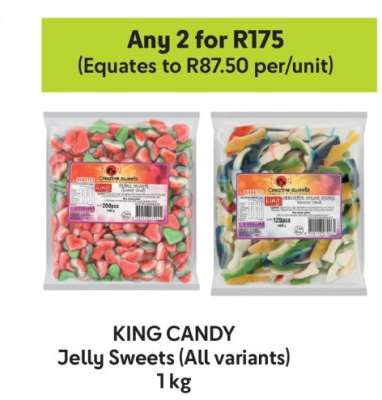 KING CANDY Jelly Sweets (All variants)