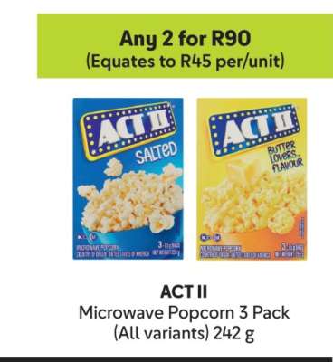 ACT II Microwave Popcorn 3 Pack