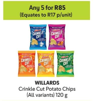 Willards Crinkle Cut Potato Chips