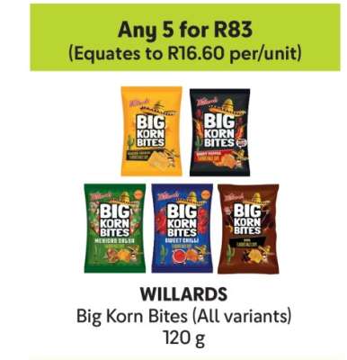 WILLARDS Big Korn Bites (All variants)