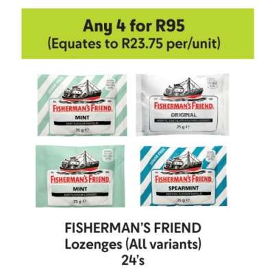 FISHERMAN’S FRIEND Lozenges (All variants) 24’s