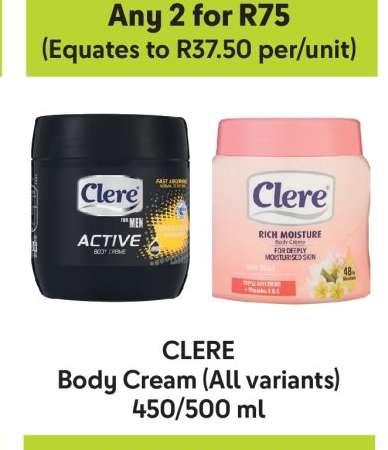 CLERE Body Cream (All variants)