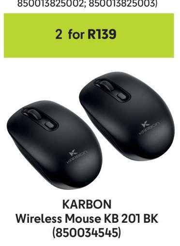 KARBON Wireless Mouse KB 201 BK