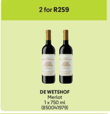 DE WETSHOF Merlot