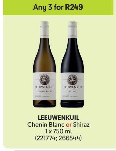 LEEUWENKUIL Chenin Blanc or Shiraz