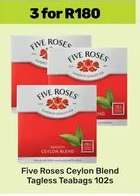 Five Roses Ceylon Blend Tagless Teabags 102s