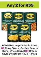 Koo Canned Vegetables