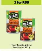 Miami Tomato & Onion Braai Relish 410 g
