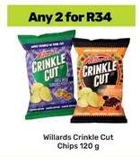 Willards Crinkle Cut Chips 120 g