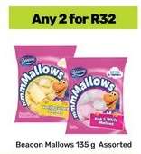 Beacon Mallows 135 g Assorted