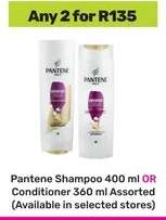 Pantene Shampoo 400 ml OR Conditioner 360 ml Assorted