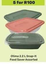 Otima 2.2 L Snap-It Food Saver Assorted