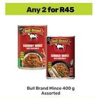 Bull Brand Mince 400 g Assorted