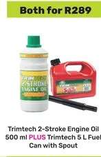 Trimtech 2-Stroke Engine Oil and Fuel Can