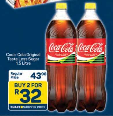 Coca Cola Original Taste Less Sugar 1.5 Litre