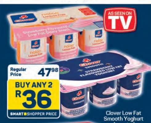 Clover Low Fat Smooth Yoghurt