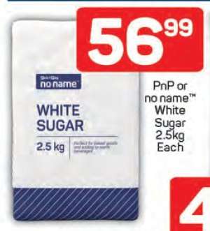 PnP or no name™ White Sugar 2.5kg Each