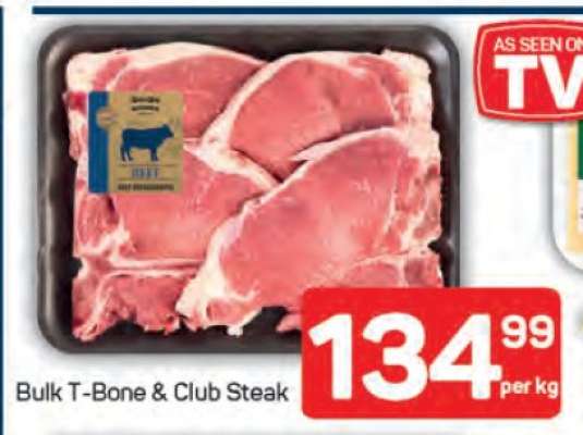 Bulk T-Bone & Club Steak
