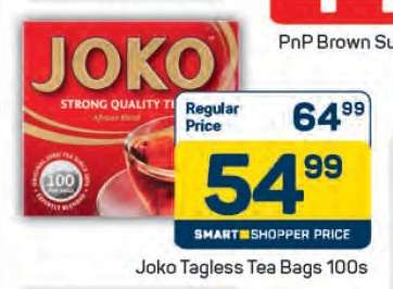 Joko Tagless Tea Bags 100s