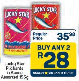 Lucky Star Pilchards in Sauce Assorted 155g