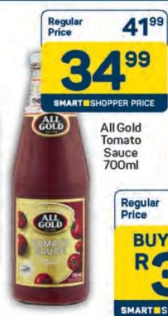 All Gold Tomato Sauce-700ml