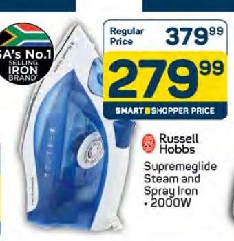 Russell Hobbs Supremeglide Steam and Spray Iron • 2000W