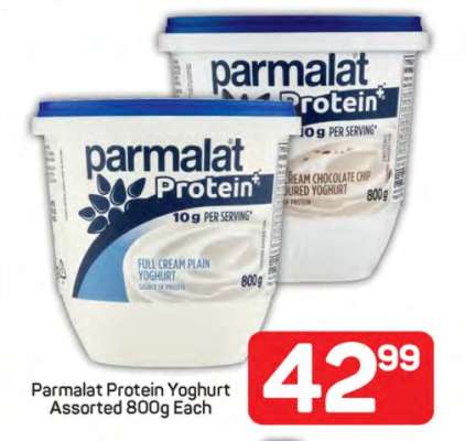 Parmalat Protein Yoghurt Assorted 800g Each