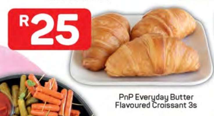 PnP Everyday Butter Flavoured Croissant 3s
