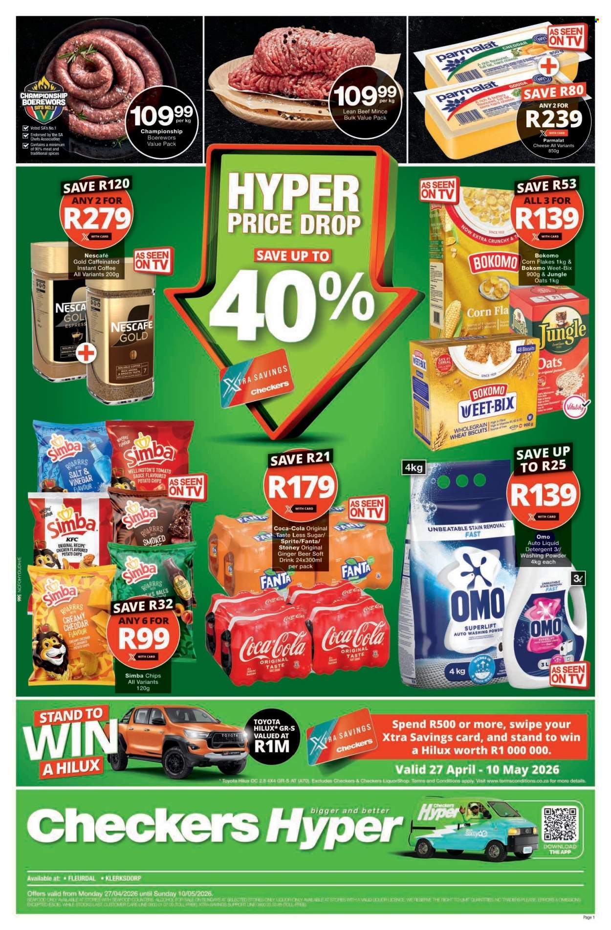 Checkers specials - 27/04/2026 - 10/05/2026. Page 1