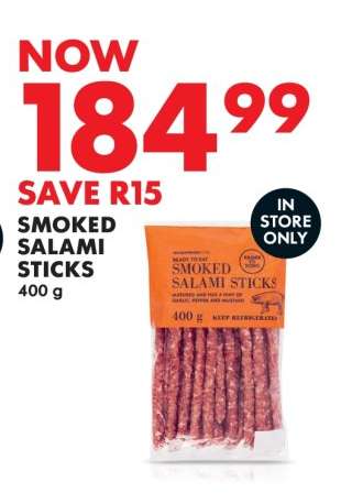 Smoked Salami Sticks