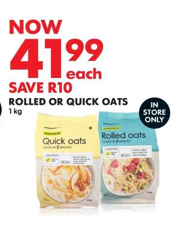 Rolled or Quick Oats