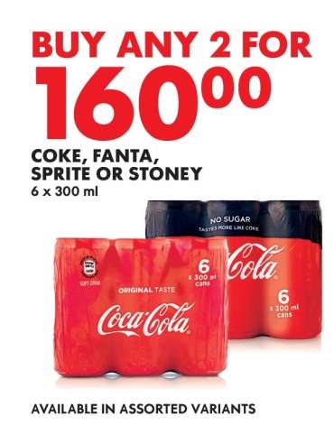COKE, FANTA, SPRITE or STONEY