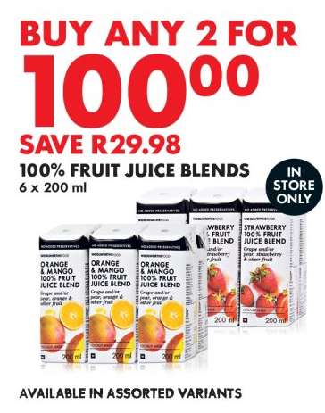 100% Fruit Juice Blends