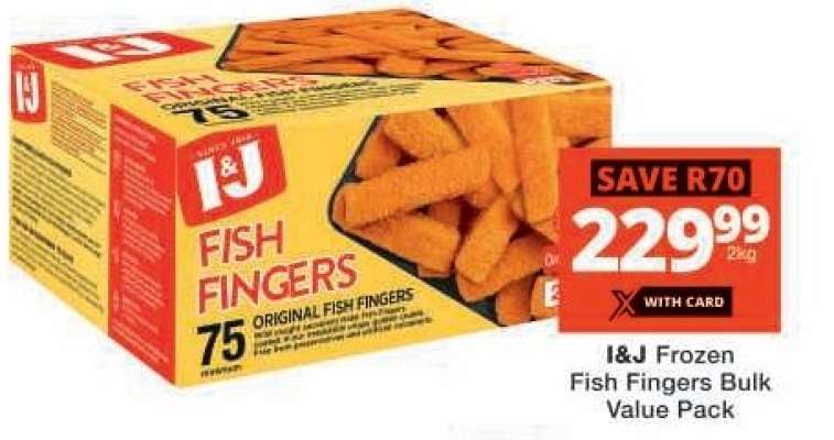 I&J Frozen Fish Fingers Bulk Value Pack
