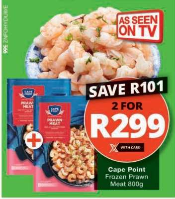 Cape Point Frozen Prawn Meat 800g