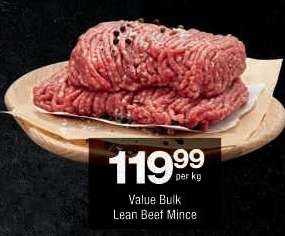 Value Bulk Lean Beef Mince