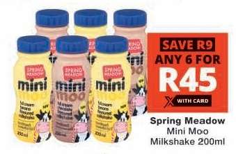 Spring Meadow Mini Moo Milkshake 200ml