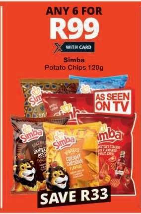 Simba Potato Chips 120g