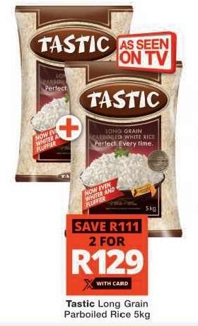 Tastic Long Grain Parboiled Rice 5kg