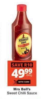 MRS BALL'S SWEET CHILLI SAUCE