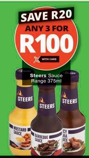 Steers Sauce Range