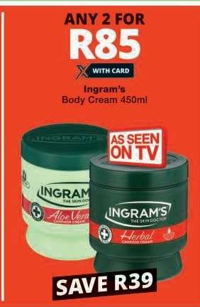 Ingram's Body Cream 450ml