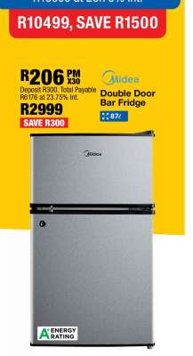 Midea Double-Door Bar Fridge