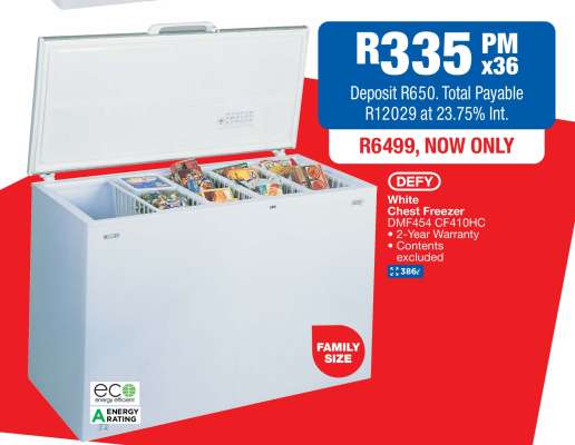 Defy White Chest Freezer