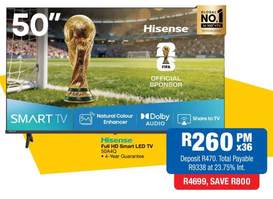Hisense Full HD Smart LED TV 50A4G
